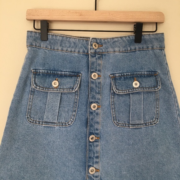 NWOT Zara Denim Skirt - Picture 4 of 9